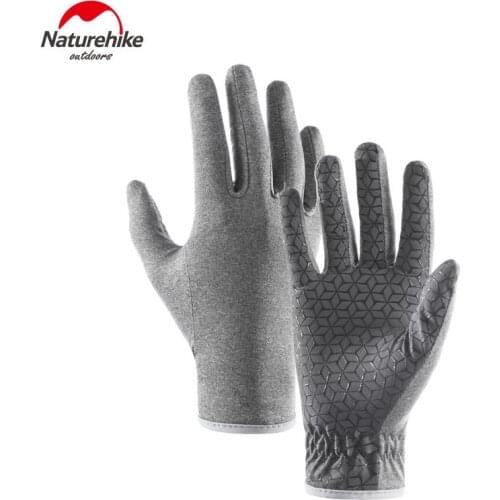 Naturehike Thin Touch Screen Gloves Non Slip Breathable Full Finger Gloves Unisex For Outdoor Sports Camping Running NH20FS015