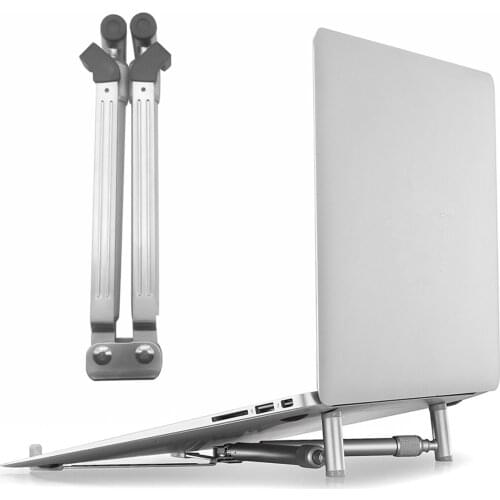Portable Laptop Stand X-Shape Foldable Aluminum Alloy Notebook Holder MacBook Pro Lapdesk PC Computer Bracket Cooling Pad