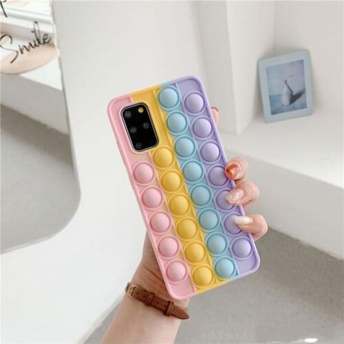 Bubble Silicone Phone Case for Samsung S21 S21ULTRA S20 S20ULTRA S20PLUS S20FE S10PLUS S9 S9PLUS NOTE9 NOTE10 Protective Cover