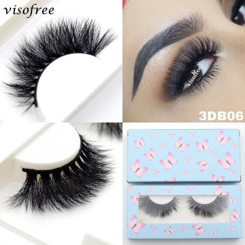 Visofree 3D Faux Mink Eyelashes Natural Thick Long False Eyelashes Dramatic Fake Lashes Makeup Extension Eyelashes maquiagem
