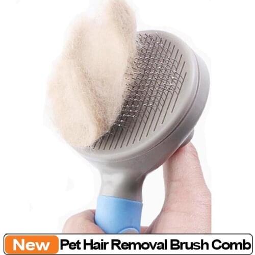 Pet Hair Removal Brush Comb Pet Grooming Tools Hair Shedding Trimmer Comb for Cats Dogs