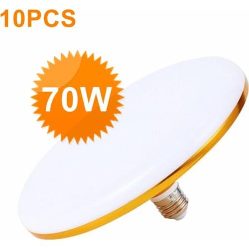 NEW E27 Led Bulb Light 15W 20W 30W 40W 50W 60W 70W Lampada Ampoule Bombilla UFO Table Lamp Spot Light for Home House Living Room