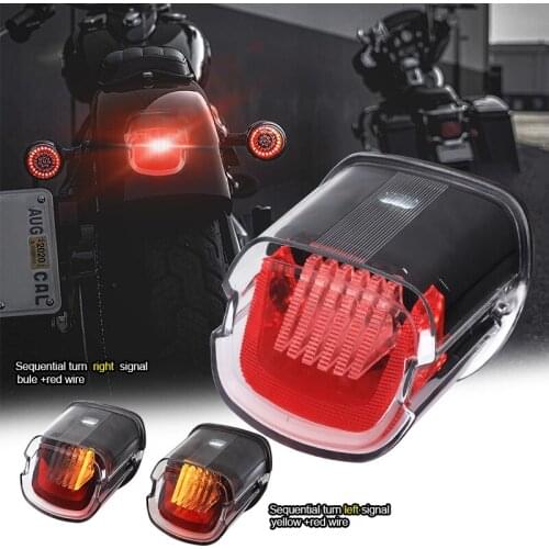 Motorcycle Tail Light LED Rear Lamp Taillight Brake Stop Turn Signals for Harley-Davidson Sportster Softail Dyna Lay Down Super