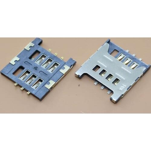 YuXi 1pcs/lot Sim Card socket Slot Holder Tray Replacement Parts for Samsung GT E1200M E1200 I519 I939D I939i