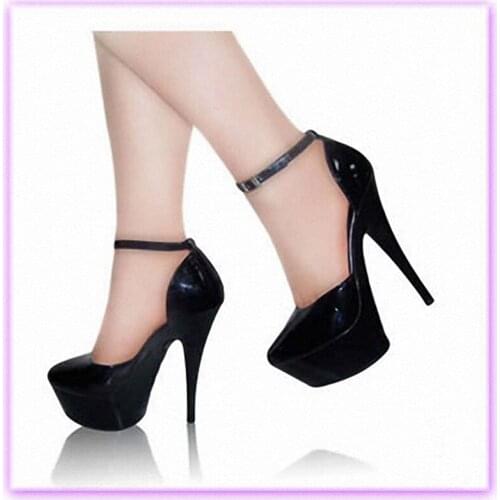 Fashion temperament of ultra-high with fish head pretty womens shoes 15 cm high heels Shows the new shoes