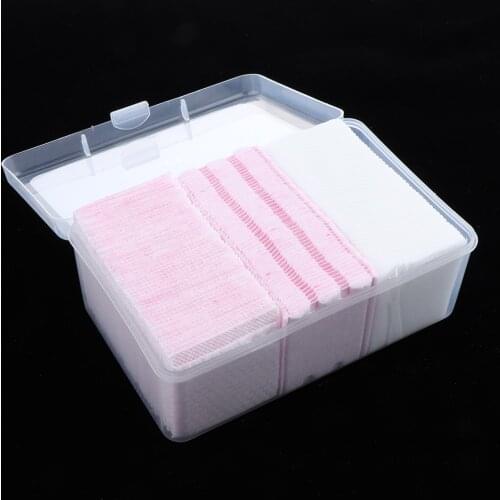1 Box(350pcs) 3 In 1 Disposable Deep Clean Cotton Pads Cosmetic Face Neck Mouth Makeup Remover Accessories Nail Wipes Tools