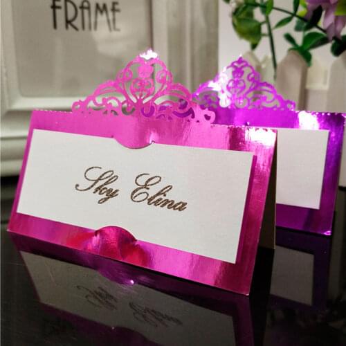 10/50/100pcs Hollow Table Name Place Cards Name Cards Laser Cutting Wedding Invitation Card Wedding Party Table Decoration 5z