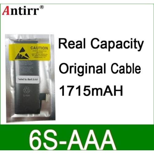 10pcs/lot Real Capacity China Protection board 1715mAh 3.7V Battery for iPhone 6S zero cycle replacement repair parts 6S-AAA