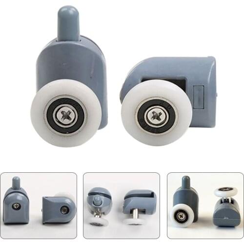 2Pcs/set Shower Rooms Cabins Pulley Bathroom Glass Sliding Door Pulley Shower Room Accessories 20mm/23mm/25mm/27mm Runners Wheel