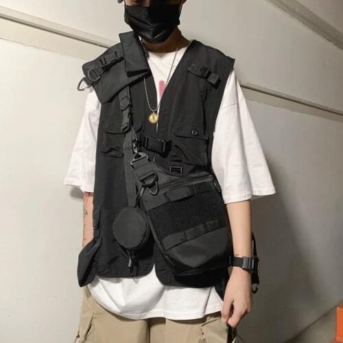 2021 mens nylon portable travel bag large-capacity luggage bag mens short-distance lightweight casual hip-hop shoulder bag