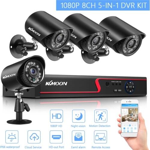 2MP Wireless Security Camera System with 1TB Hard Drive 8CH NVR +4pcs Outdoor Waterproof Wireless WiFi Surveillance Camera