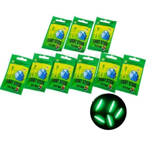 50Pcs 4.5*37mm/3.0*25mm Fishing Float Fluorescent Lightstick Light Night Float Rod Lights Dark Glow Stick Useful Fishing/Party