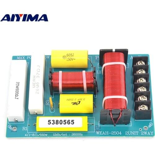 AIYIMA 300W Crossover 2 Way Treble Woofer Audio Speaker Frequency Divider Filter Home Theater Two Way Crossover Audio Board DIY
