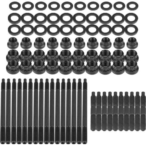 Car Cylinder Head Stud Nut Kit for Chevrolet LS1 LS6 L98 4.8L 5.3L 6.0L Engine 2004- Cylinder Head Nut