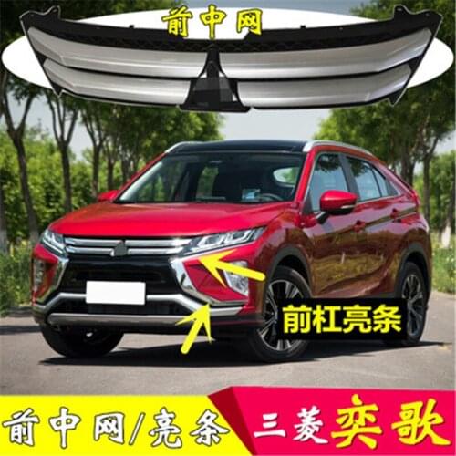 For Mitsubishi Eclipse Cross 2018-2020 Car-styling ABS Front Grille Around Trim Racing Grills Trim Front grille assembly