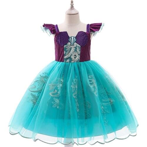 Baby Embroidered Princess Dress for Girl Elegant Birthday Party Dress Girl Dress Baby Christmas Clothes 3-9 Years Princess Dress