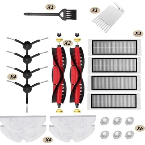 For Xiaomi Roborock S5 / S6 / S5 MAX / S6 MAX / S6 Pure / S6 Maxv Robot Vacuum Cleaner Accessories Main Side brush + Hepa filter