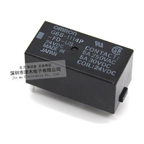 G6B-1114P-FD-US 24VDC terminal relay 6months warranty