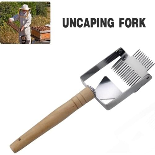 Beekeeping Uncapping Honey Knife 17 Pin Double-Headed Slider Fork Bee Hive Tools Honeycomb Scraper For Beekeeper Suppiler