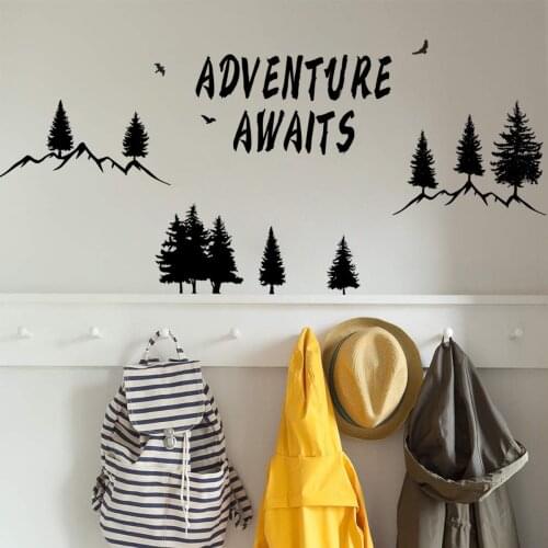 Creative Forest Tree Wall Sticker Living Room Sofa Backdrop Wall Decal Home Office Decor Art Wallpaper Kids Room Bedroom Decor