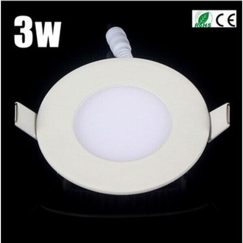 Round 3w 4w 6w 9w 12w 15w 18w led Panel lights AC 85-265v led lamps 110V 220V IC Drive power