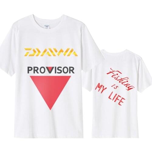 DAWA Summer Fishing Shirt Large Size Anti-UV Outdoor Short Sleeve Fishing Jerseys Quick Dry Fishing Clothing Cycling Jersey