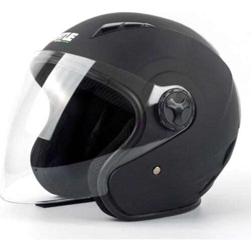 Electric Motorcycle Helmet Men and Women Four Seasons Anti-fog Single Lens Half Helmet Summer Sunscreen