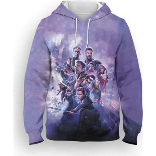 Marvel Comics Marvels The Avengers Hoodies Mens clothes 3D Print Cool Boy Girl Kids Hooded sweatshirts Harajuku Women Pullover