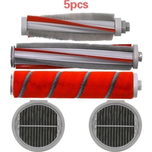Roller brush soft + carbon fiber brush + mites brush + HEPA filter for XIAOMI ROIDMI F8 parts kit manual vacuum cleaner set