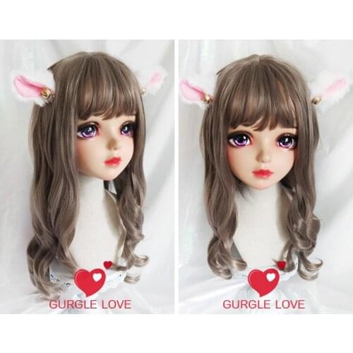 NEW-160) Female Resin Silica Dance Party Masks Halloween BJD Girl Doll Crossdresser Japan Kigurumi Anime Cosplay Mask