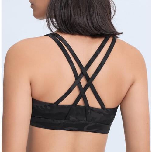 NWT Yoga bra Women Tank Tops Fitness Shock Proof Quick Dry Backless Cross Tanks Push Up Crop Bra Size XS-XL