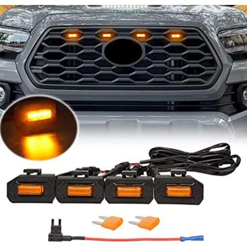 Car Front Grille Light Led Grill Lighting Mount Assemblies For 2021 Toyota Tacoma Car Modification Parts