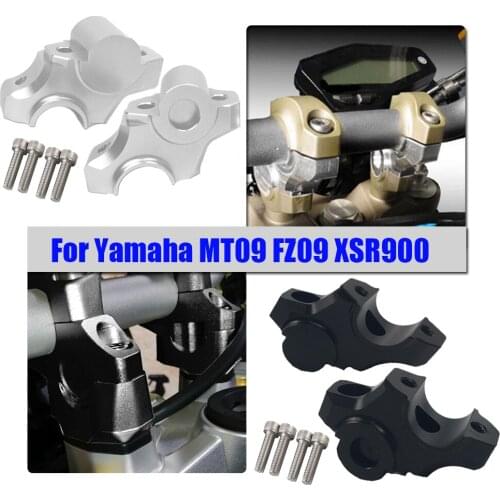 For Yamaha MT09 FZ09 XSR900 Handlebar Riser Higher Back Extend Adapter Raiser 2012 2013 2014 2015 2016 2017 2018 MT FZ 09