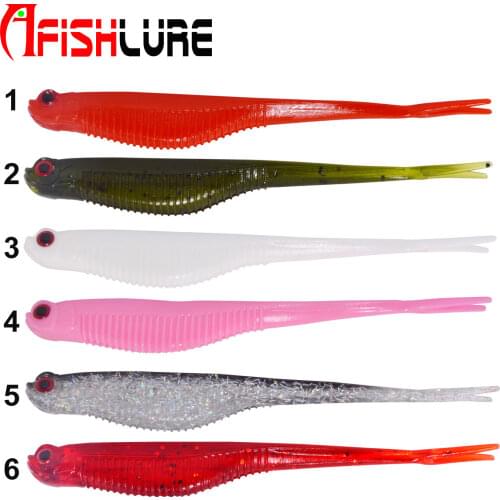 Afishlure Maggots Bait 123mm/6.5g 4pcs/bag Topwater Freshwater Fishing Lures Plastic Worms Wobblers Fishing Lures Wacky Rig