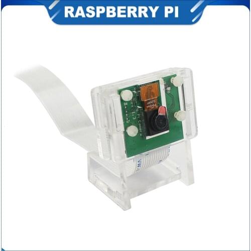 ITINIT R101 Raspberry Pi 5MP Camera Module Board with Acrylic Holder Bracket Webcam Video for Raspberry Pi 4 Camera Case