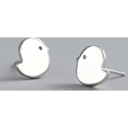 REETI 925 Sterling Silver Chicken Earrings For Women 2018 New Trend Personality Lady Fashion Jewelry