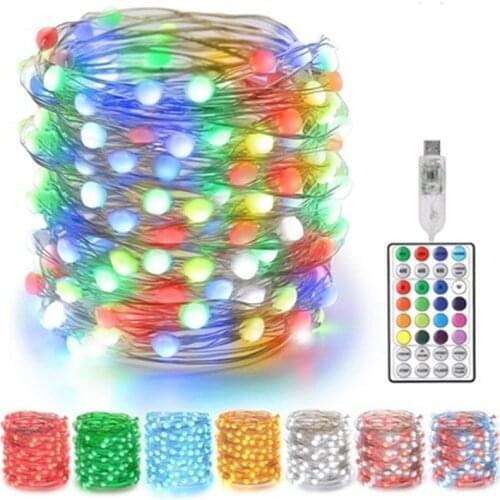 RGB Led Strip 5V Led Lights for Room Bedroom TV Christmas Wedding Decoration USB Fairy Lights String Bluetooth Remote Control