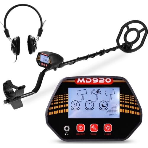 MD920 10 Inch Search Coil LCD Display Screen Handheld Portable Metal Detector Easy Installation Metal Detecting Tool