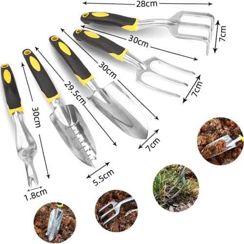 Garden Tool Hand Trowel Bonsai Shovel Rake,Cultivator,Weeder Tools With Ergonomic Handle,Garden Lawn Farmland Transplant