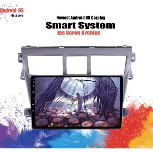 Touch Sceen GPS Multimedia Player Head Unit Android 10.0 9 Inch Car Radio For 2007 2008 2009 2010 2011 2012 Toyota VIOS Cassette