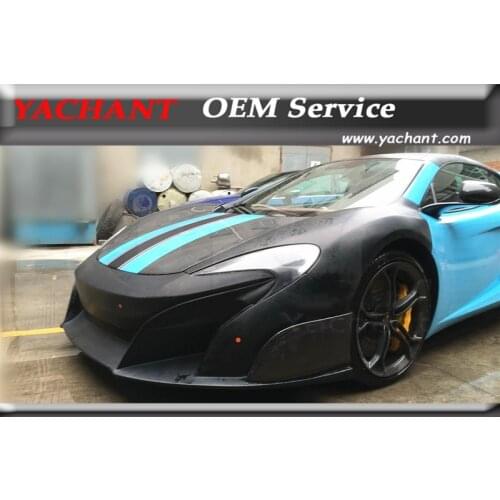 Car-Styling FRP Fiber Glass Body Kit Front Fender 2Pcs Fit For 2011-204 MP4 12-C 675LT Style Front Fender (Need 650S Headlight)