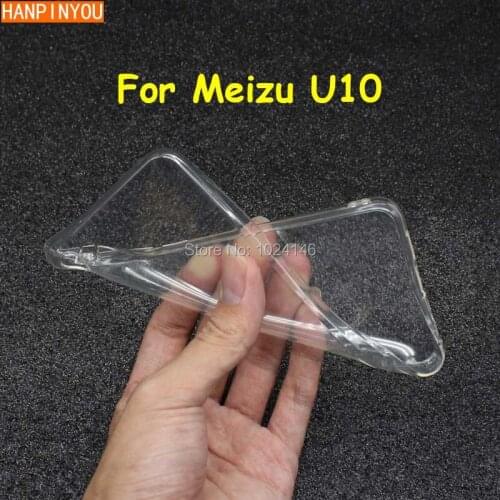 For Meizu U10 U 10 5.0" Slim Crystal Clear Transparent Soft TPU Back Protective Case Protection Skin Camera Protect Cover Shell