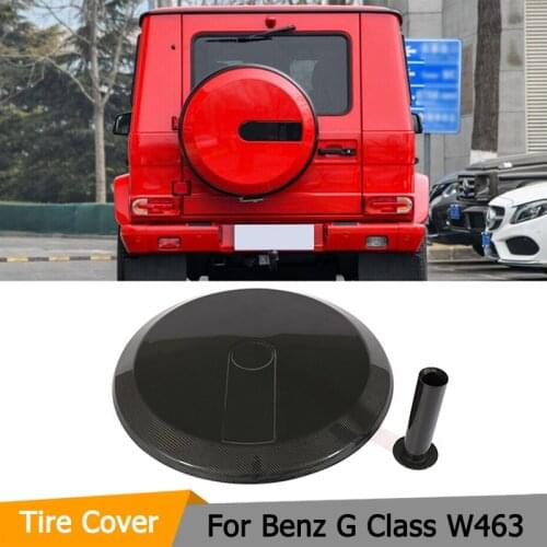 For Mercedes Benz G Class G500 W463 G55 G65 G63 BODY KIT 08 - 14 Carbon Fiber Car Spare Tire Cover