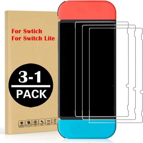 3Pack for Nintendo Switch NS Tempered Glass Screen Protector 9H Hardness Glass for Nintendos Switch Lite Nintend Screen Film
