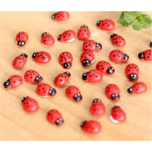 10 pcs/pack Fashion Landscape Mini Ladybug Sponge Self-adhesive Stickers Mini Fridge Magnets Succulent christmas Decor