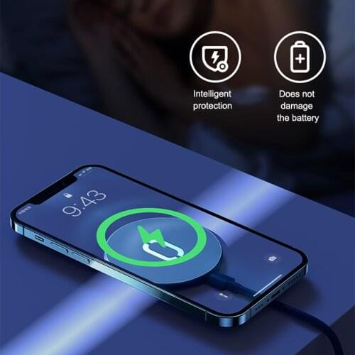 15W Magnet Wireless Charge For IPhone 12/12pro Max XR 8 Plus Mirror Wireless Charging Pad For Samsung S9 S10+ Note 9 8 Dropship