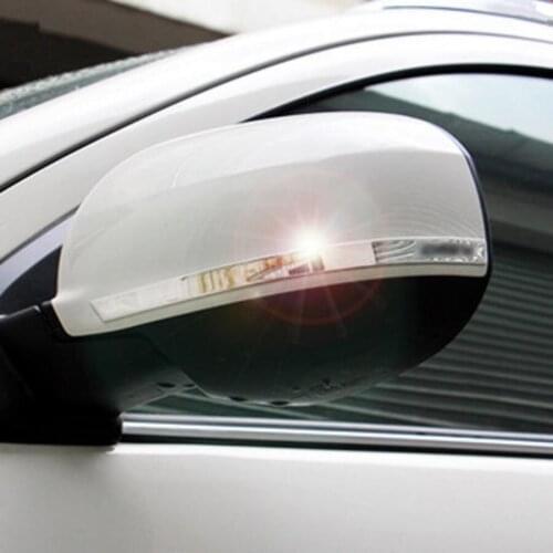 2pcs/set Stainless Steel Car-styling Rearview Mirrors anti-rub decorative trim sticker case for Mitsubishi ASX Auto Accessories