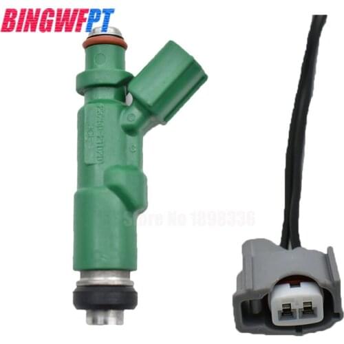 4PCS/LOT Fuel injectors + wires For Toyota Prius Echo Scion xA xB 1.5L 23250-21020 2325021020 23209-21020 2320921020