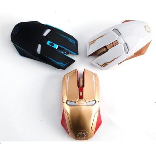 Iron 3D Man Wireless Mouse Gaming Mouse Gaming Mouse 800/1200/1600/2400DPI Adjustable Computer Mouse Computer Mouse Wireless