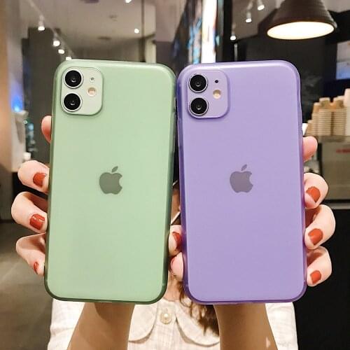 Matte Case For iPhone 11 Pro Max X XR XS 8 Plus 7 6 6S SE 2 2020 SE2 iPhone11 Silicone Clear Soft Cover Luxury Phone Accessories